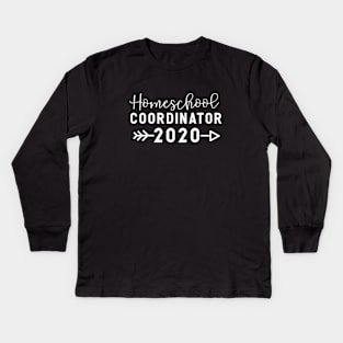 HOMESCHOOL COORDINATOR 2020 funny saying quote gift Kids Long Sleeve T-Shirt